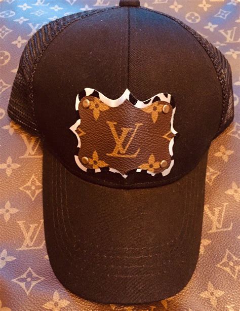 real vs fake lv hat|repurposed Louis Vuitton cowhide.